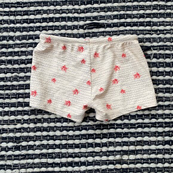 🌿Konges Slojd Toddler Boys Red Fish Ocean Tie Waist Swim Trunks 4Y - Picture 3 of 6